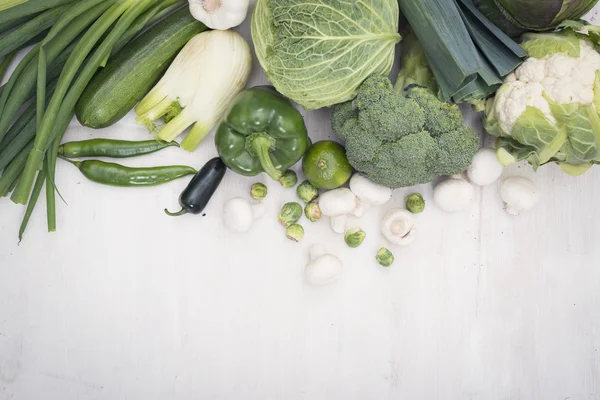 Green vegetables hero header — Stock Photo, Image