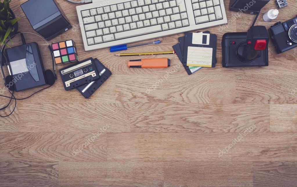 Download Messy Retro 90 S Desk Hero Header Stock Editorial Photo C Mactrunk 89310622