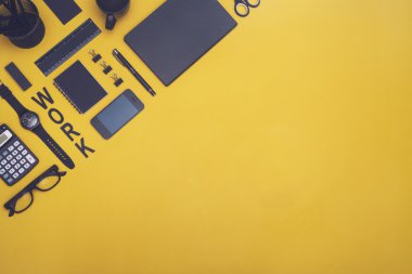 Modern ofis malzemeleri kahraman başlığı