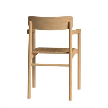 Beyaz arka planda izole edilmiş kolluk koltuğu. 3B illüstrasyon.