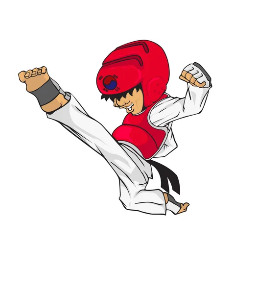 Du taekwondo. Art martial — Image vectorielle