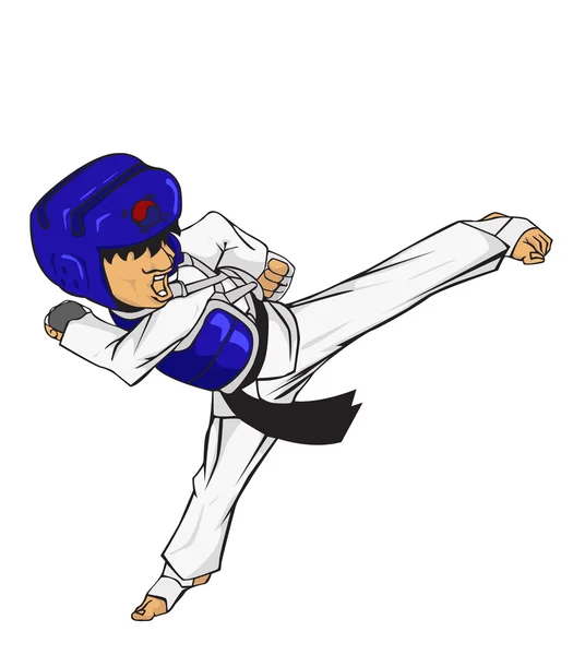 Du taekwondo. Art martial — Image vectorielle