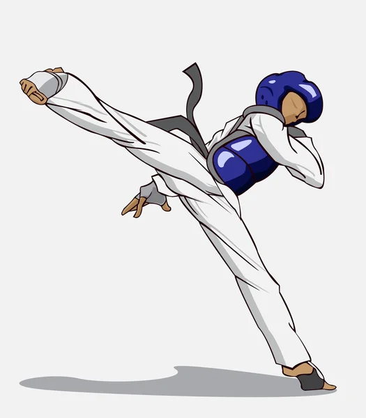 Taekwondo. Arte marcial — Vector de stock