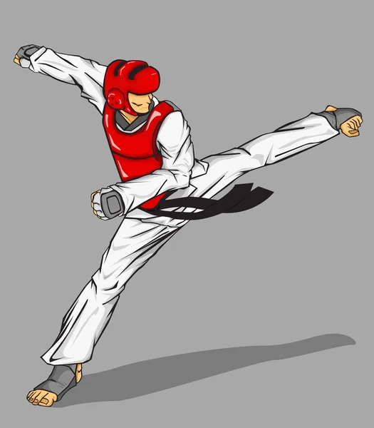 Taekwondo. Matial kunst — Stockvector