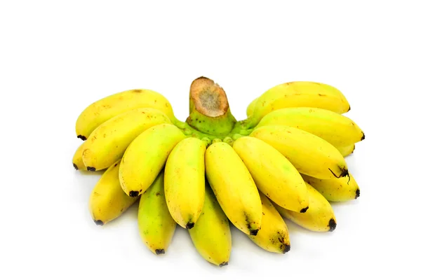 Banana su sfondo bianco — Foto Stock