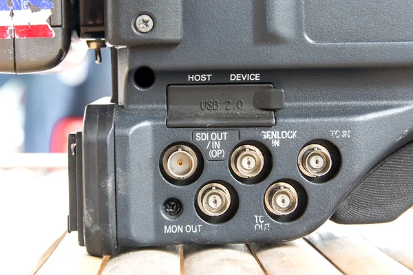 Buttons on the professional digital video camera — Stock Photo, Image