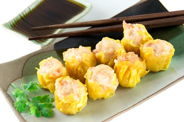 Steamed shrimp dumplings — Stock Photo, Image