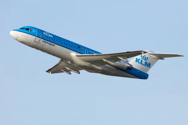 KLM airplane take off — Stock Photo, Image