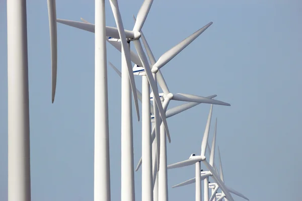 Rijwind turbines — Stockfoto