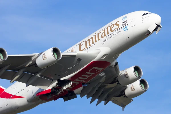 Emírségek Airbus A380 — Stock Fotó