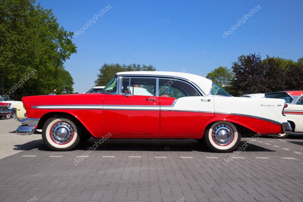 1956 Chevrolet Belair 4 Turige Hardtop Redaktionelles