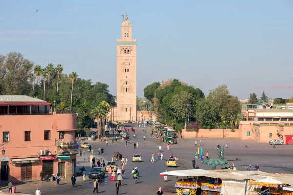 Sqaure Marrakesz, Maroko — Zdjęcie stockowe