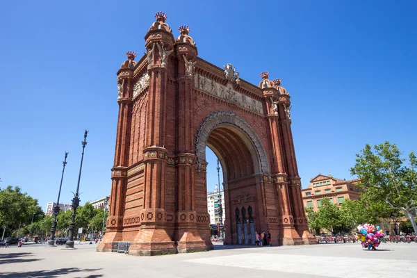 Arc de Triomf Parc de la Ciutadella Barcelona — Stock Photo, Image