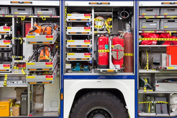 Firetruck interior equipment — Stock Photo, Image