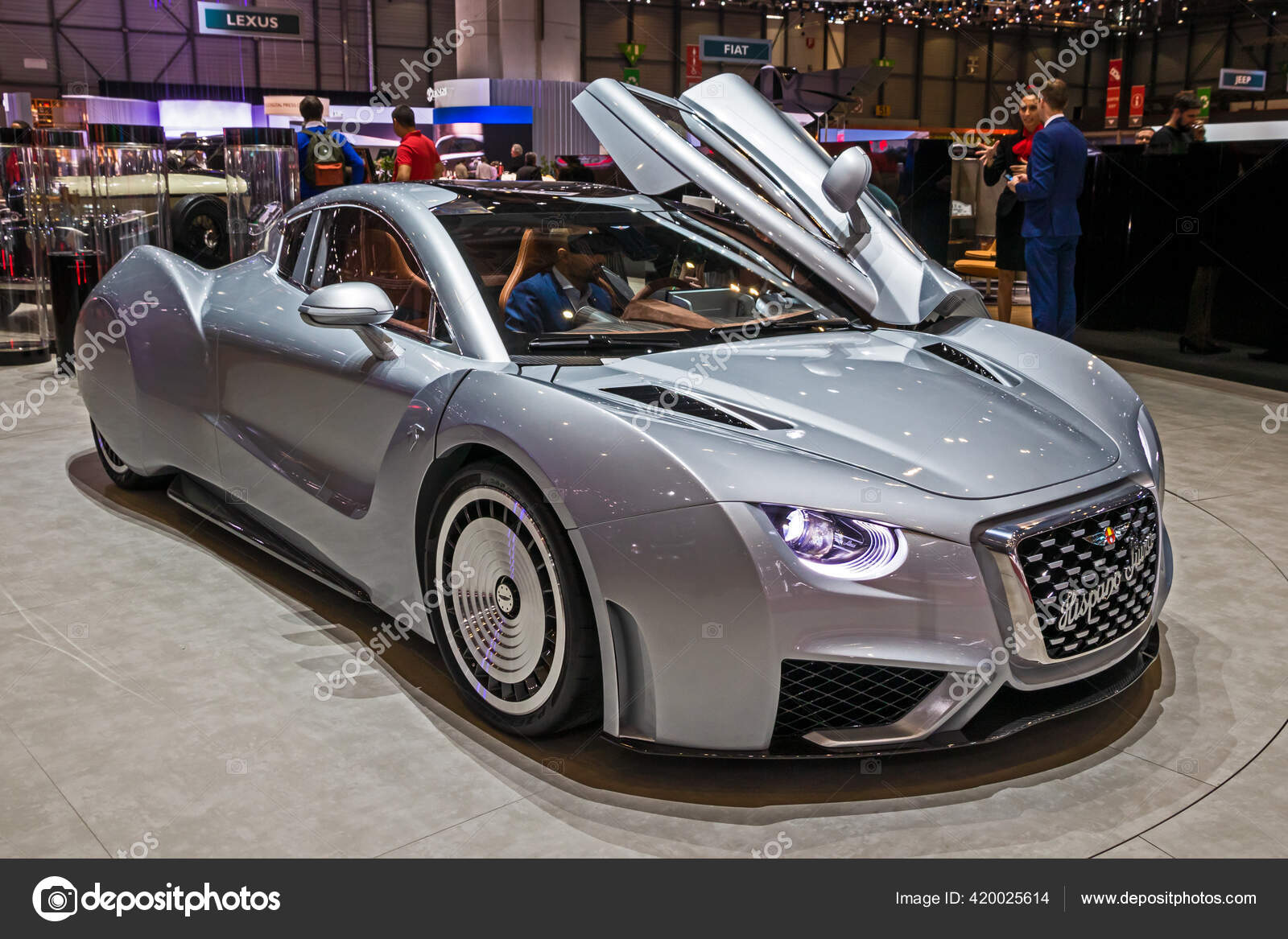Hispano Suiza Carmen Electric Car 89Th Geneva International Motor Show —  Stock Editorial Photo © VanderWolf Images #420025614, image size:1600x1167
