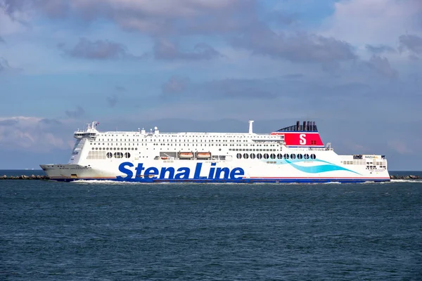 Stena Line Ferry Saindo Porto Roterdão Para Reino Unido Roterdão — Fotografia de Stock