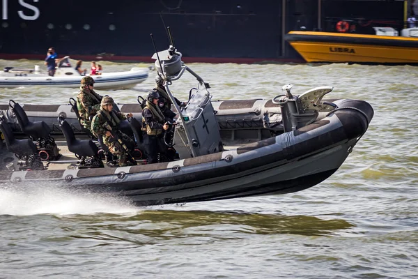 Rotterdam Daki Dünya Liman Günleri Nde Alman Denizcilerle Hızlı Sürat — Stok fotoğraf
