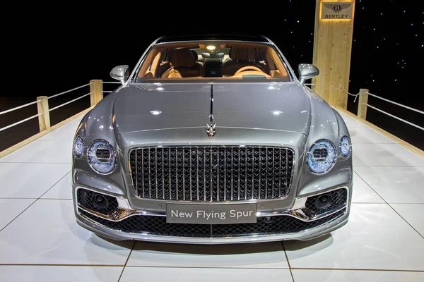 Bentley Flying Spur Lyxbil Visas Autosalon 2020 Motor Show Bryssel — Stockfoto