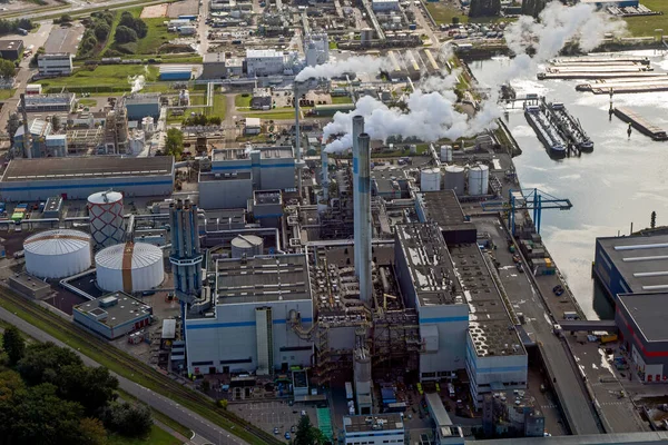 Afvalverwerkingsbedrijf Rotterdamse Haven — Stockfoto