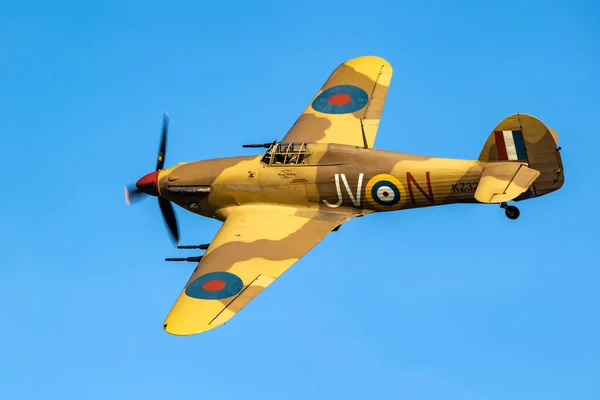 Kinci Dünya Savaşı Nın Savaş Kuşu Hawker Kasırgası Kleine Brogel — Stok fotoğraf