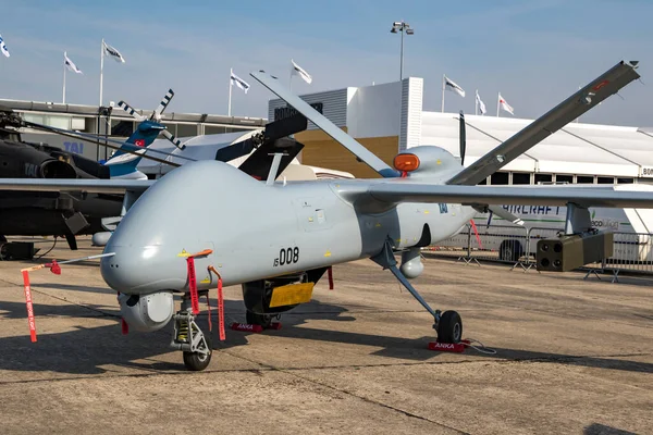 Tai Anka Uav Desarrollado Por Turkish Aerospace Industries Tai Exhibición — Foto de Stock