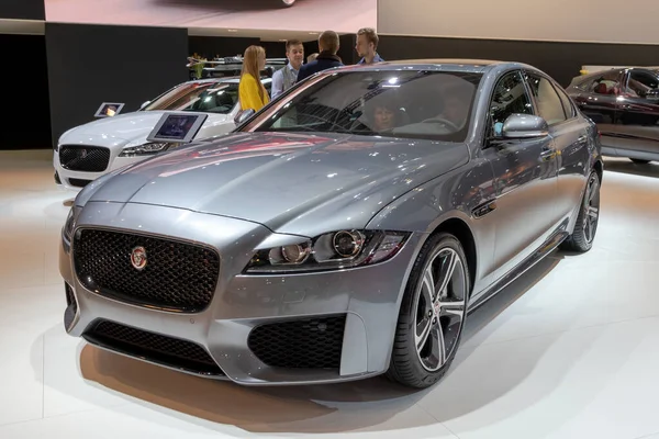 Jaguar Lyx Sport Saloon Bil Visas Autosalon 2020 Bryssel Den — Stockfoto