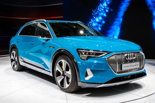 Audi Tron Quattro Electric Suv Car Paris Motor Show France — Stock Photo, Image