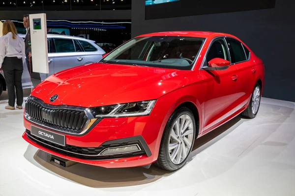 Brussels Jan 2020 New Skoda Octavia Car Model Showcased Brussels — 스톡 사진