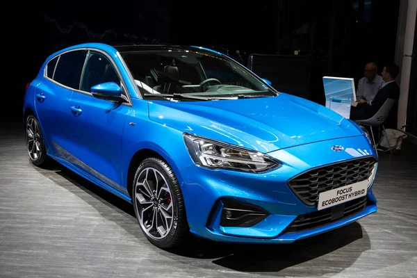 Frankfurt Germany Sep 2019 Ford Focus Ecoboost Hybrid Car Showcased — Stock Photo, Image