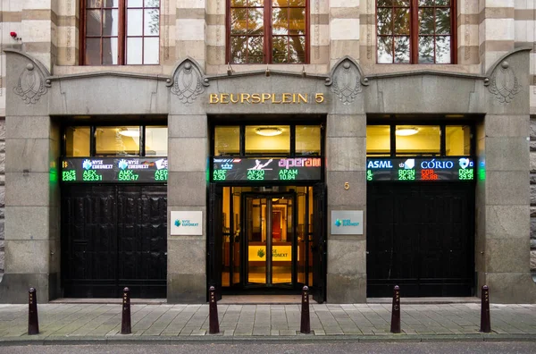 Euronext Ingresso Alla Borsa Amsterdam Beursplein Paesi Bassi Luglio 2012 — Foto Stock