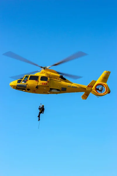 Eurocopter As365 Daupin Helicóptero Rescate Nhv Noordzee Helikopters Operación Rescate —  Fotos de Stock