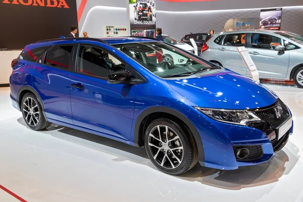 Honda Civic Tourer Auto Tentoongesteld Brussels Expo Autosalon Autosalon België — Stockfoto