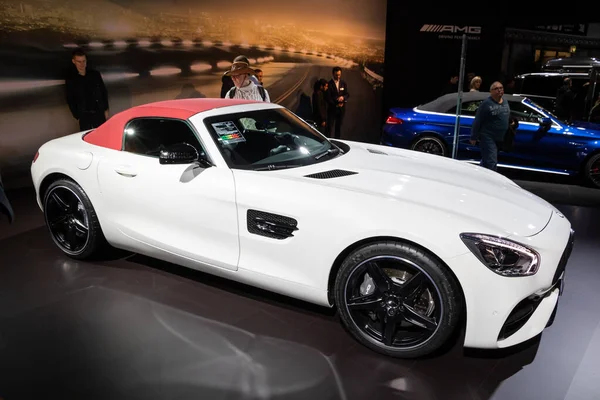 메르세데스 Amg 로드스터 Mercedes Amg Roadster 브뤼셀 엑스포 Brussels Expo — 스톡 사진