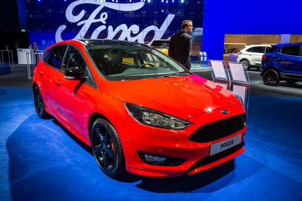 Ford Focus Autó Brüsszeli Expo Autosalon Autókiállításon Belgium 2016 Január — Stock Fotó
