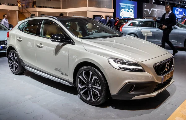 Carro Volvo V40 Cross Country Apresentado Salão Automóvel Brussels Expo — Fotografia de Stock