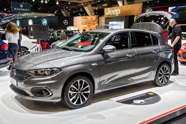 Fiat Tipo Auto Tentoongesteld Brussels Expo Autosalon Autosalon België Januari — Stockfoto