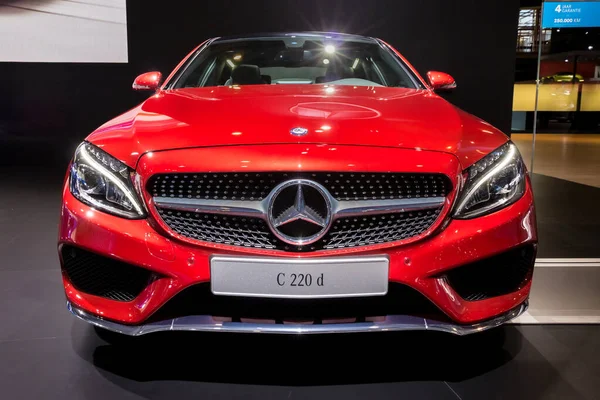 Mercedes Benz 220 Car Showcased Brussels Expo Autosalon Motor Show — Stock Photo, Image