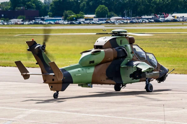 French Army Eurocopter Airbus Ec665 Tigre Attack Helicopter Paris Air — Stock Photo, Image