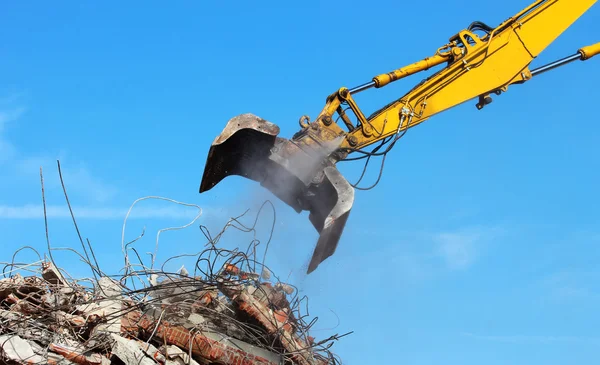 Grua de demolição — Fotografia de Stock