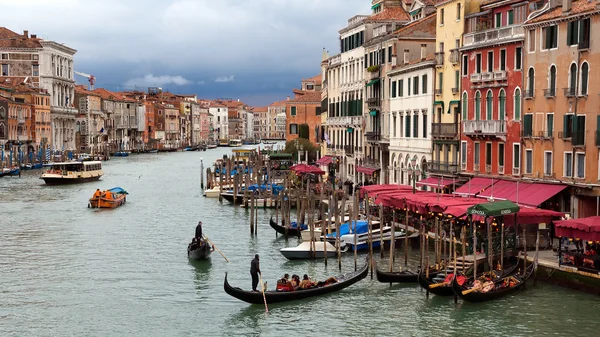 Góndola Gran Canal Venecia —  Fotos de Stock