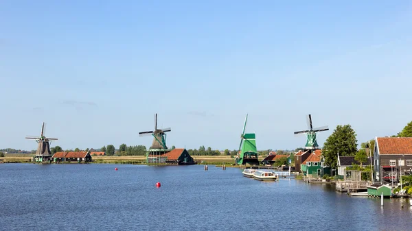 Szélmalmok Zaanse Schans — Stock Fotó