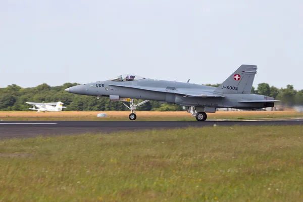 Swiss Air Force F-18 Hornet — Zdjęcie stockowe