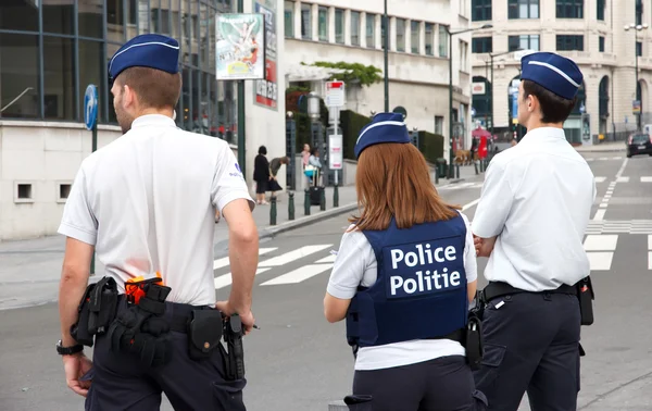 Belgien polisen — Stockfoto