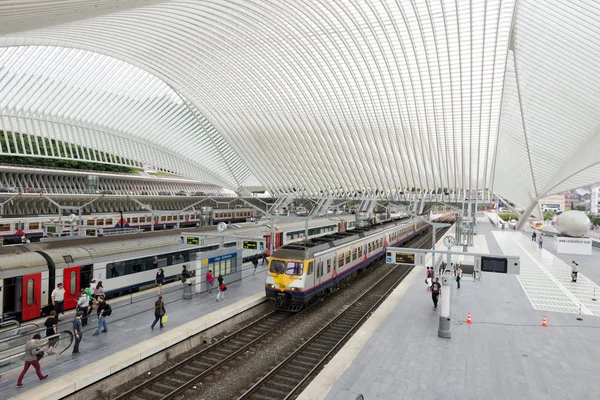 Estación de tren de Lieja-Guillemins — Foto de Stock