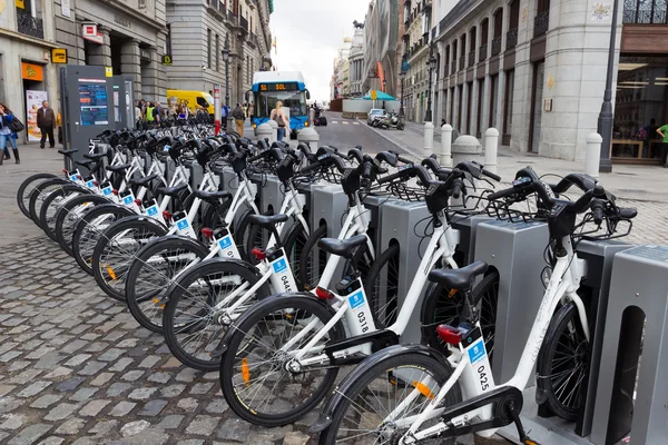 Aluguer de bicicletas — Fotografia de Stock