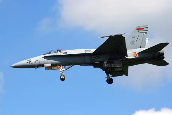 Hiszpańskie siły powietrzne F-18 Hornet — Zdjęcie stockowe
