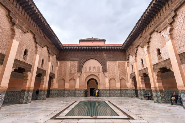 Madraza Ali Ben Youssef en Marrakech, Marruecos —  Fotos de Stock