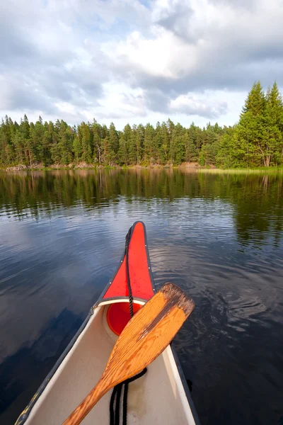 Kanufahren Schweden — Stockfoto