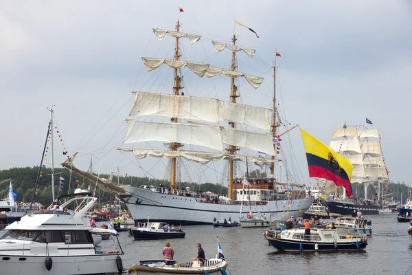 Колумбійський військово-морського флоту tallship дуги Глорія — стокове фото