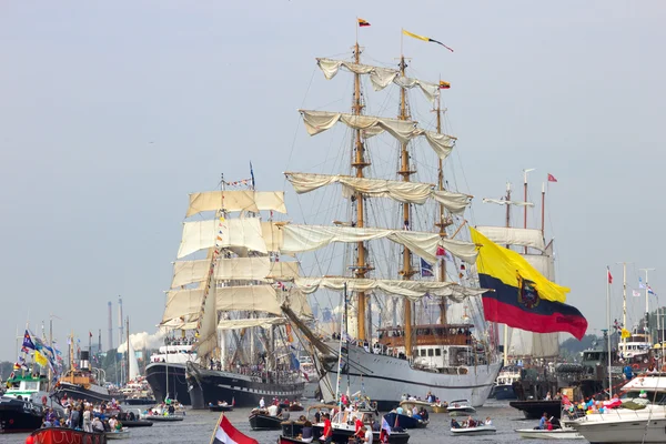 Kolumbijskie marynarki tallship łuku Gloria — Zdjęcie stockowe